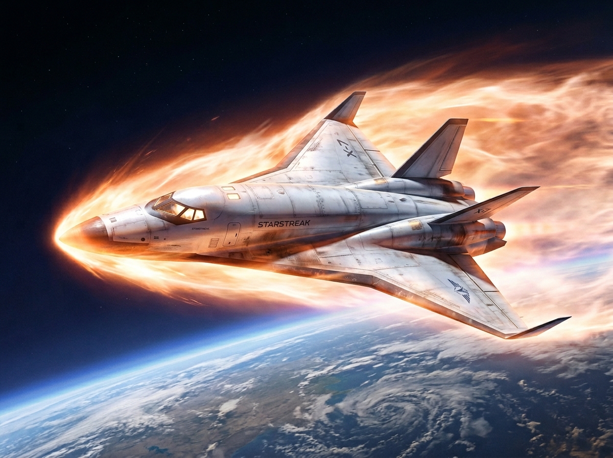 Reentry Shuttle Above Earth preview image