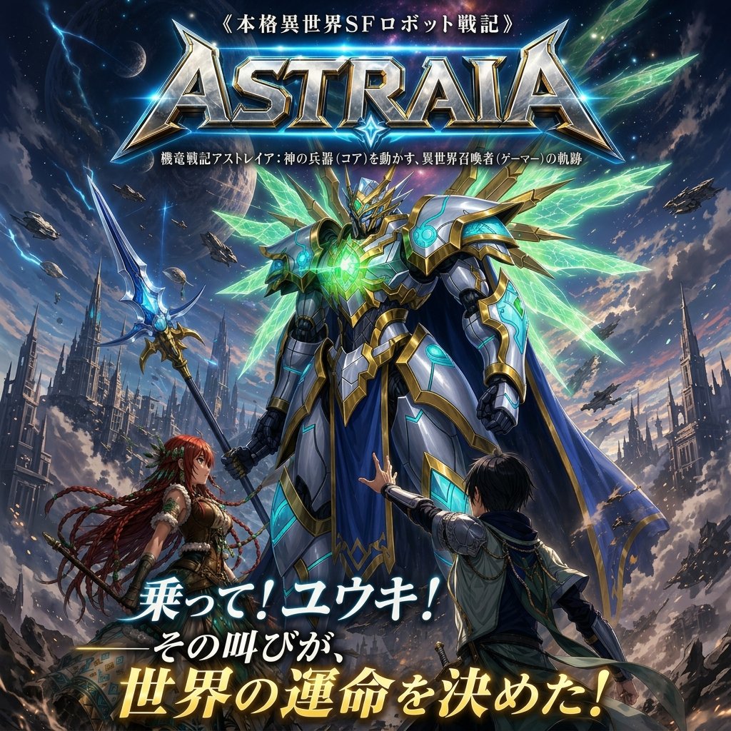 Epic Fantasy Mecha Light Novel Cover preview image