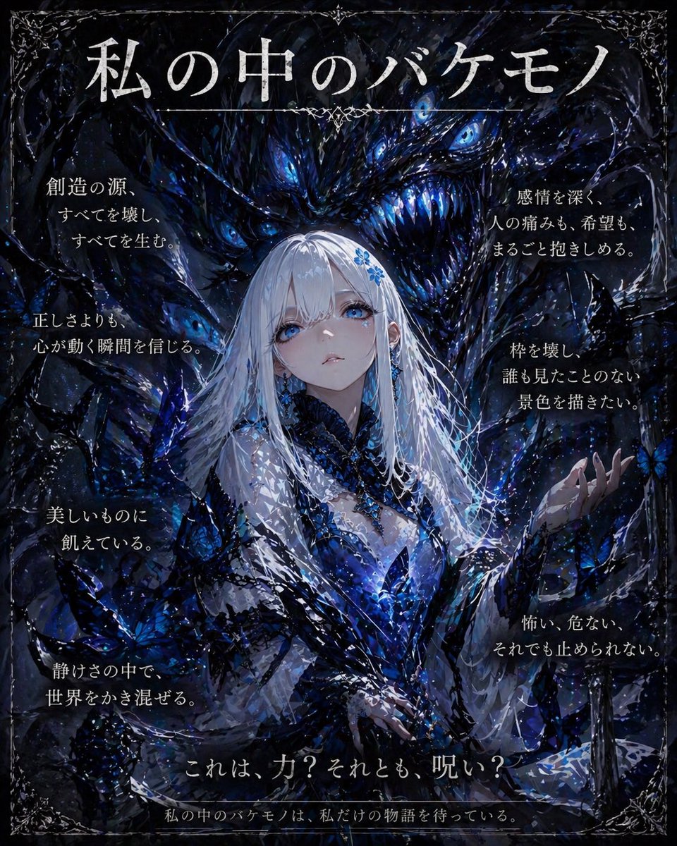 Dark Fantasy Inner Monster Poster preview image