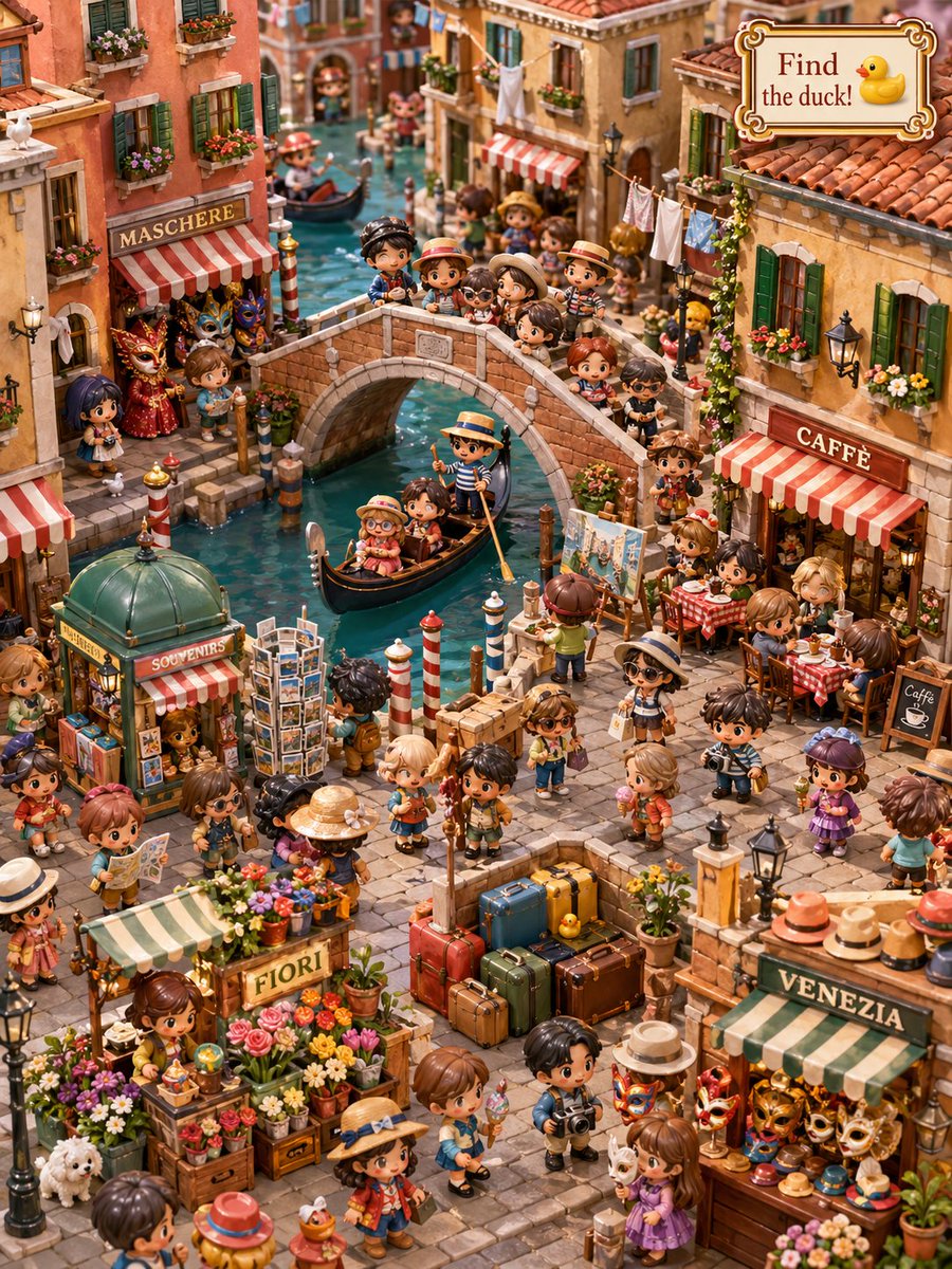 Hidden Duck in Miniature Venice preview image