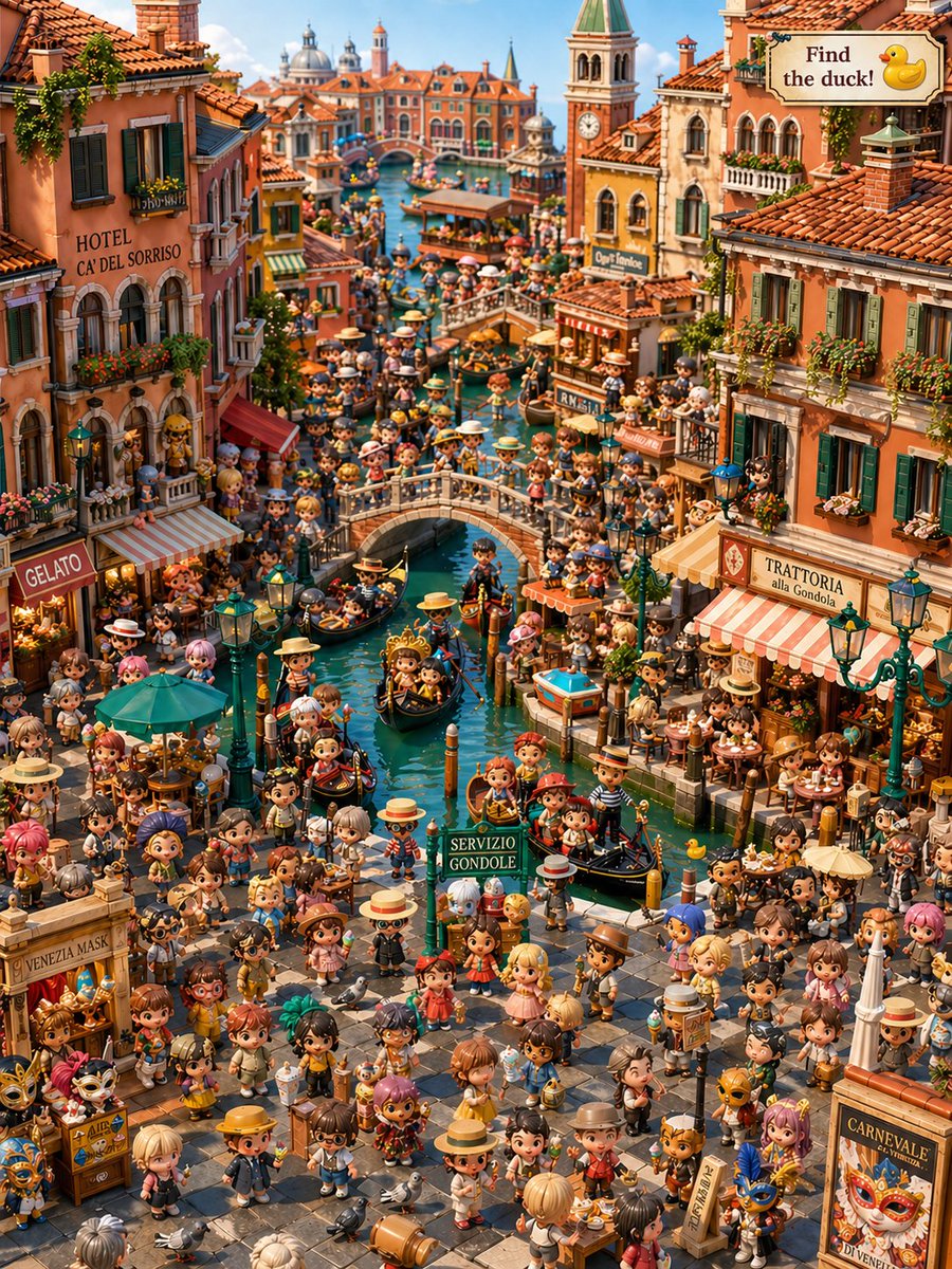 Hidden Duck in Chibi Venice preview image