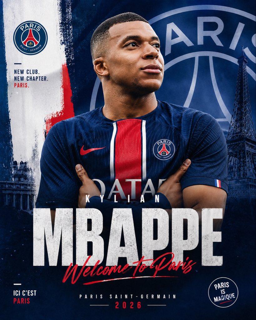 PSG Transfer Announcement Poster preview image