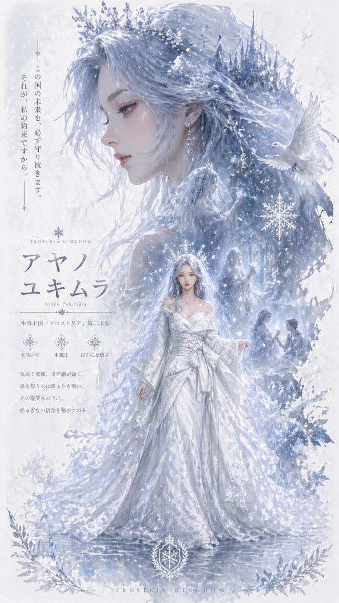 Ice Kingdom Princess Fantasy Poster preview image