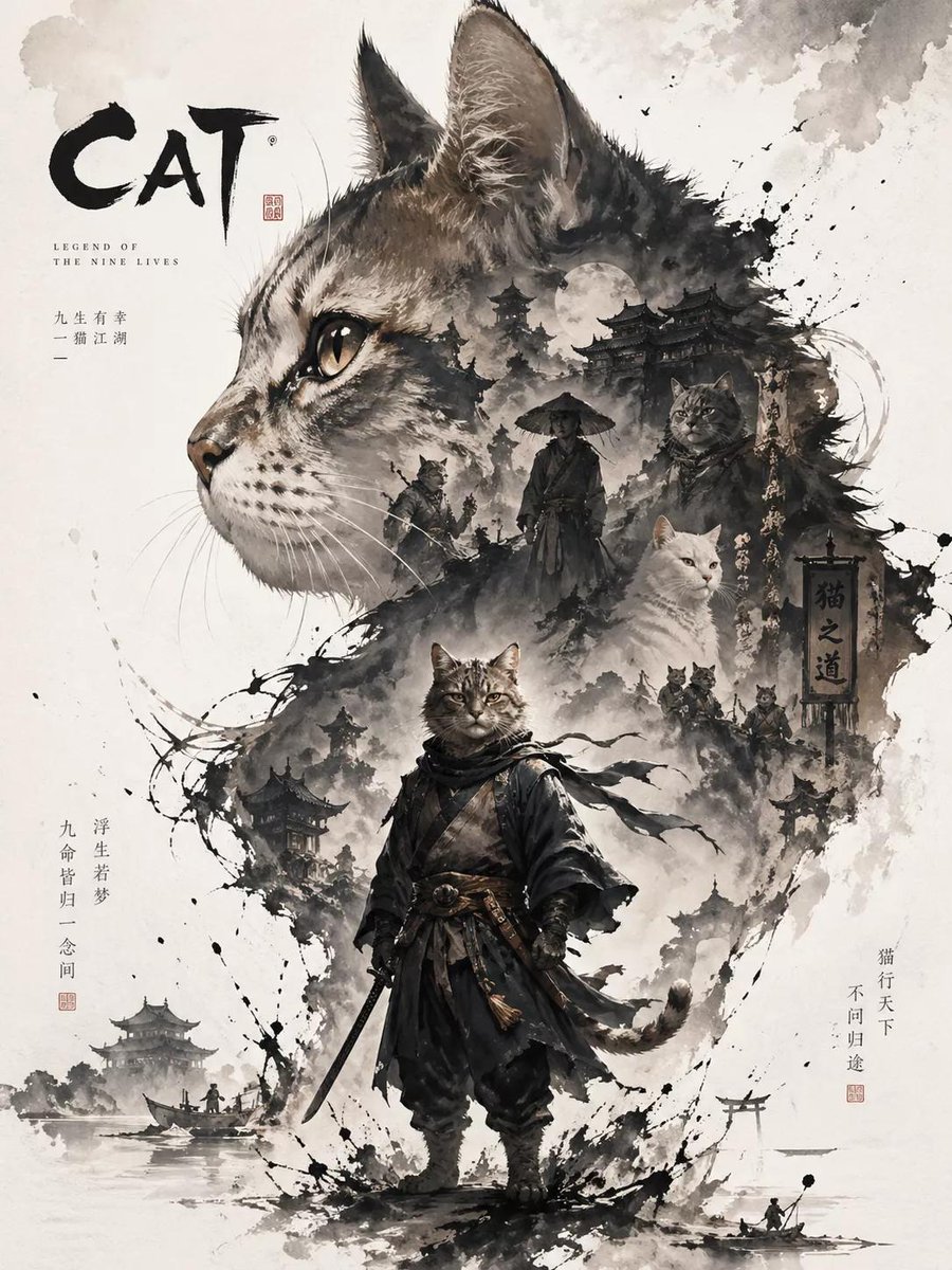 Oriental Aesthetic Poster Design preview image