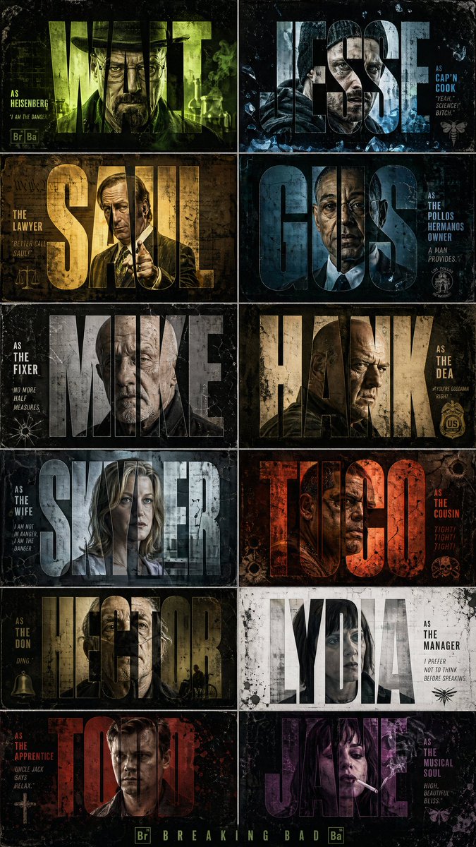 Breaking Bad Stylized Poster Design preview image