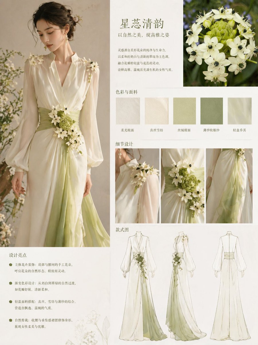 Floral-Inspired Elegant Fashion preview image