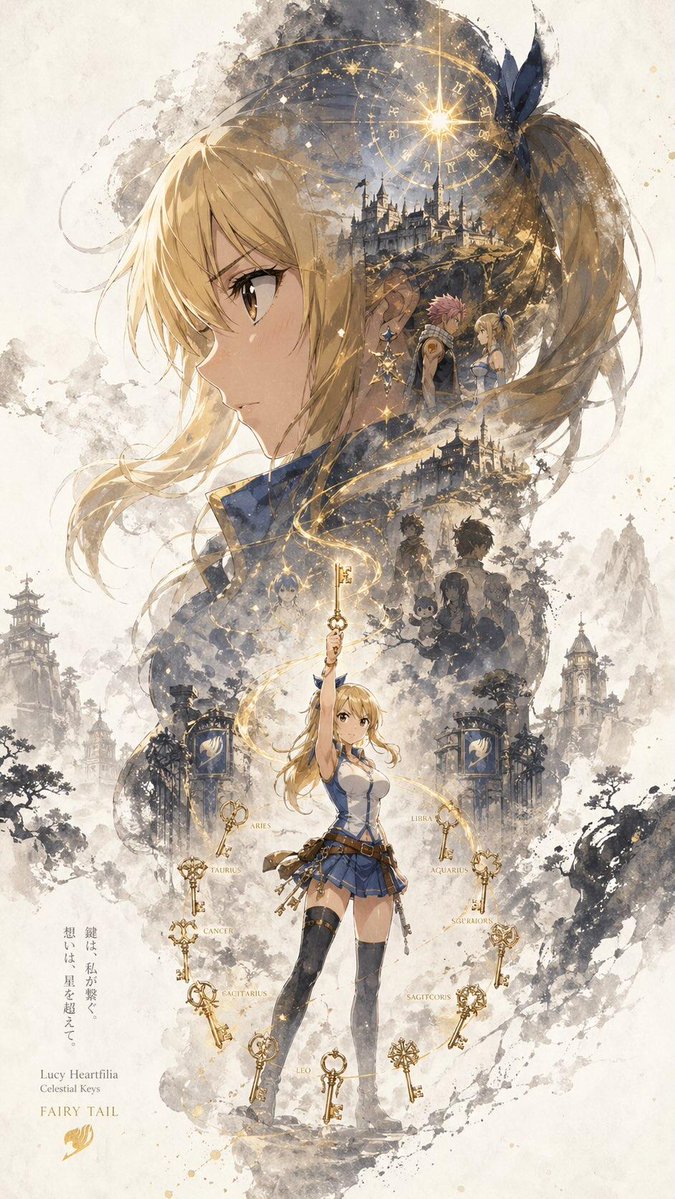 Double Exposure Character Poster Prompt preview image