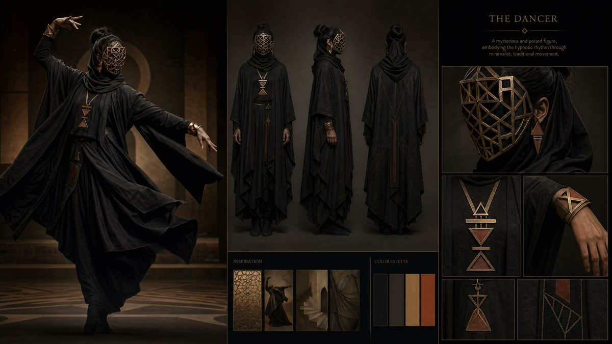 Dark Ritual Dancer Concept Board preview image