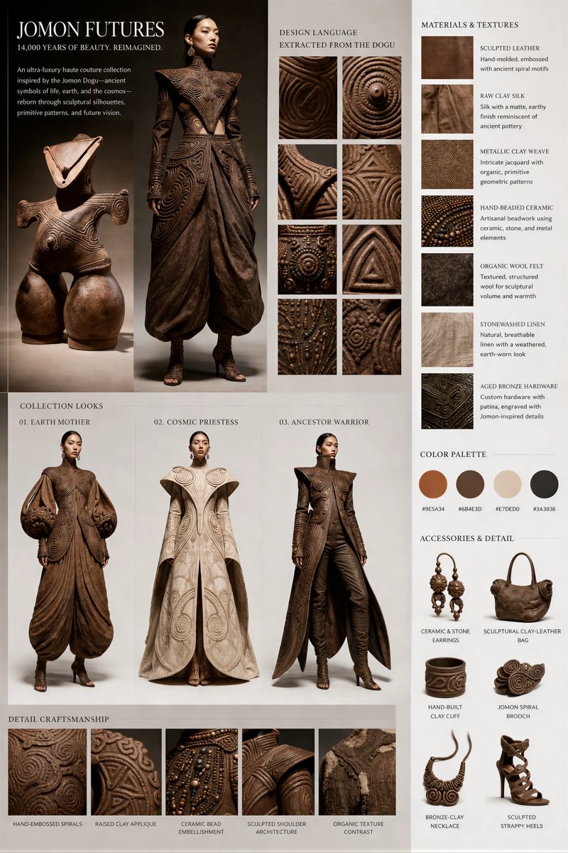 Jomon Dogu Couture Moodboard preview image