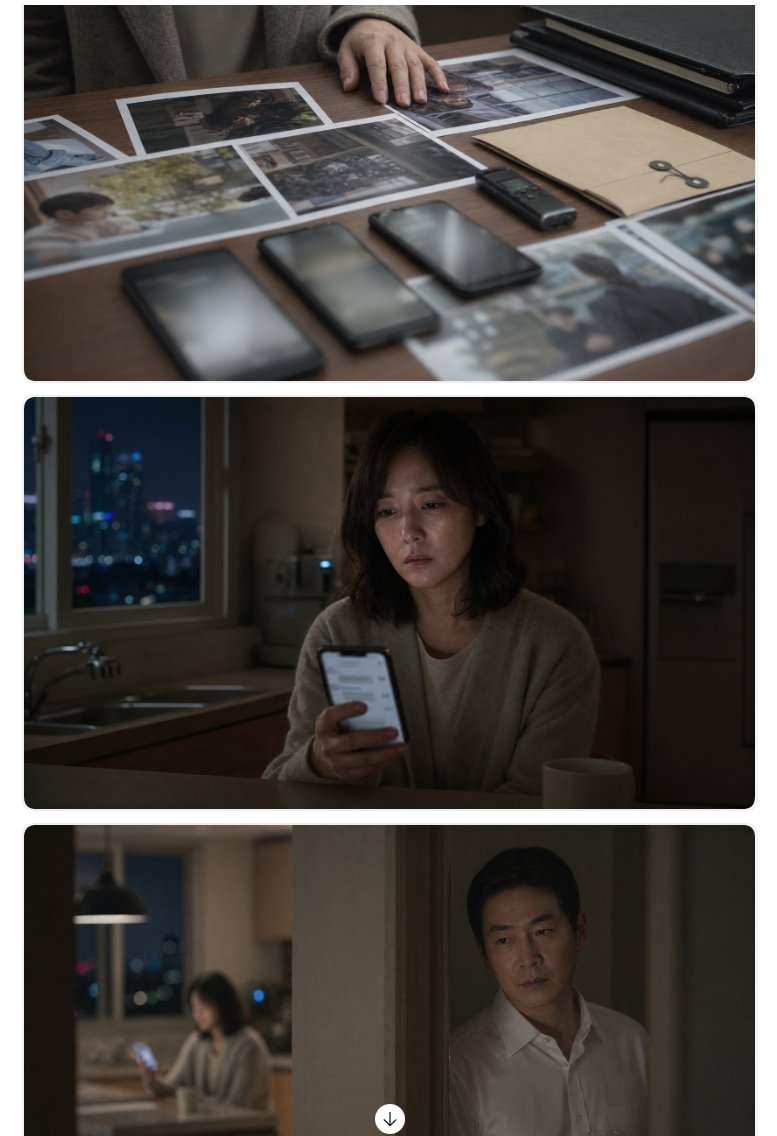 Cinematic Korean Thriller Storyboard preview image