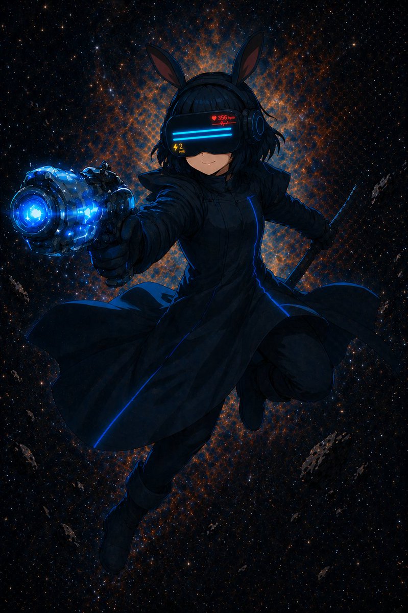 Cyber Bunny Visor Space Warrior preview image
