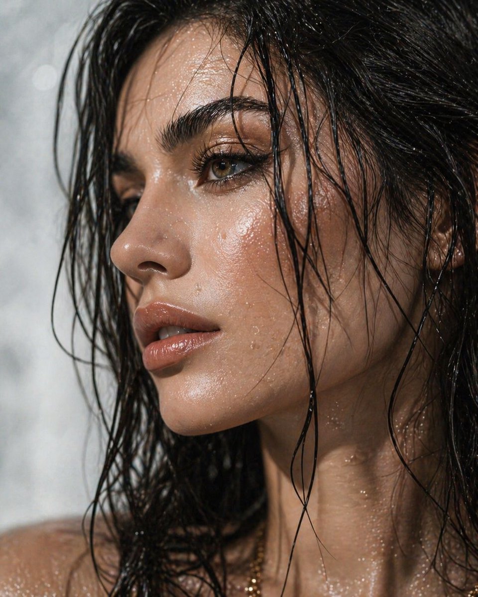 Ultra-Detailed Dewy Skin Portrait preview image