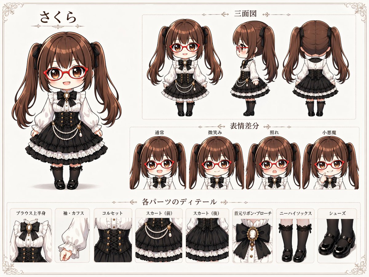 Gothic Lolita Character Sheet preview image