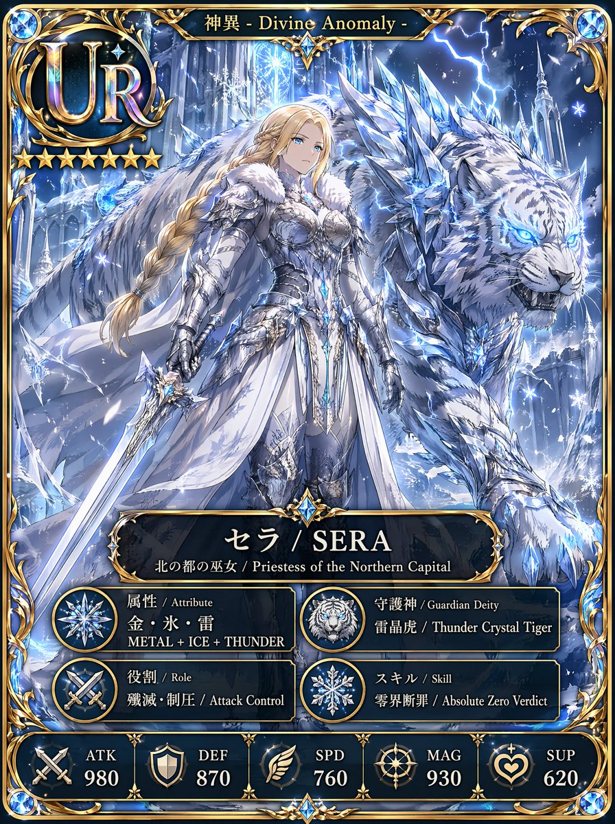 UR Ice Priestess Fantasy Card preview image
