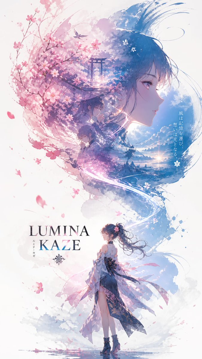 Anime Double-Exposure Poster preview image