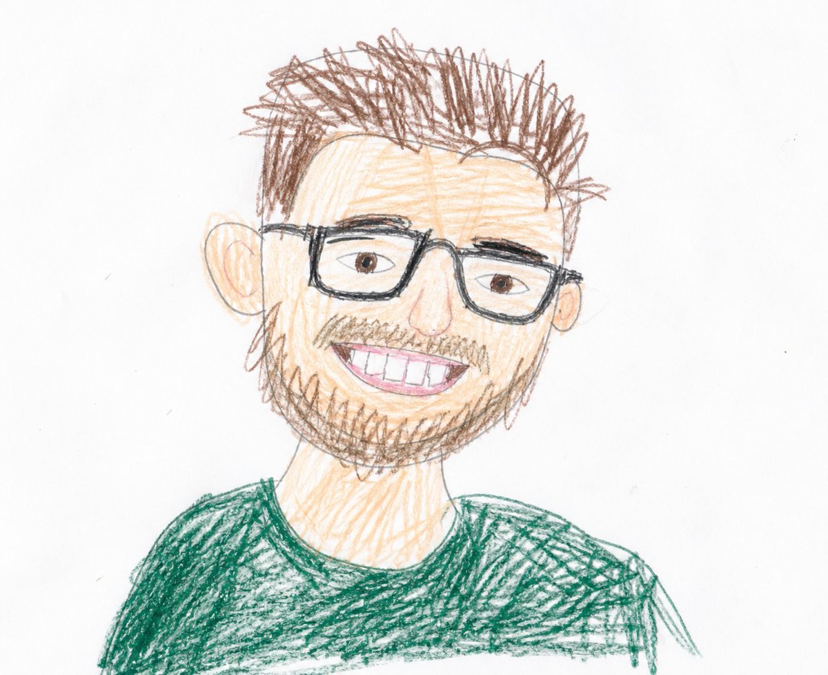 Childlike Colored Pencil Drawing preview image