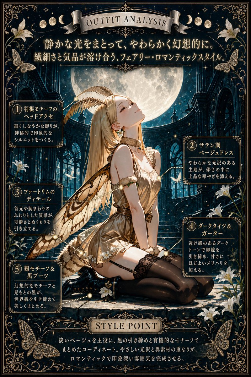 Moonlit Fairy Outfit Analysis Poster preview image
