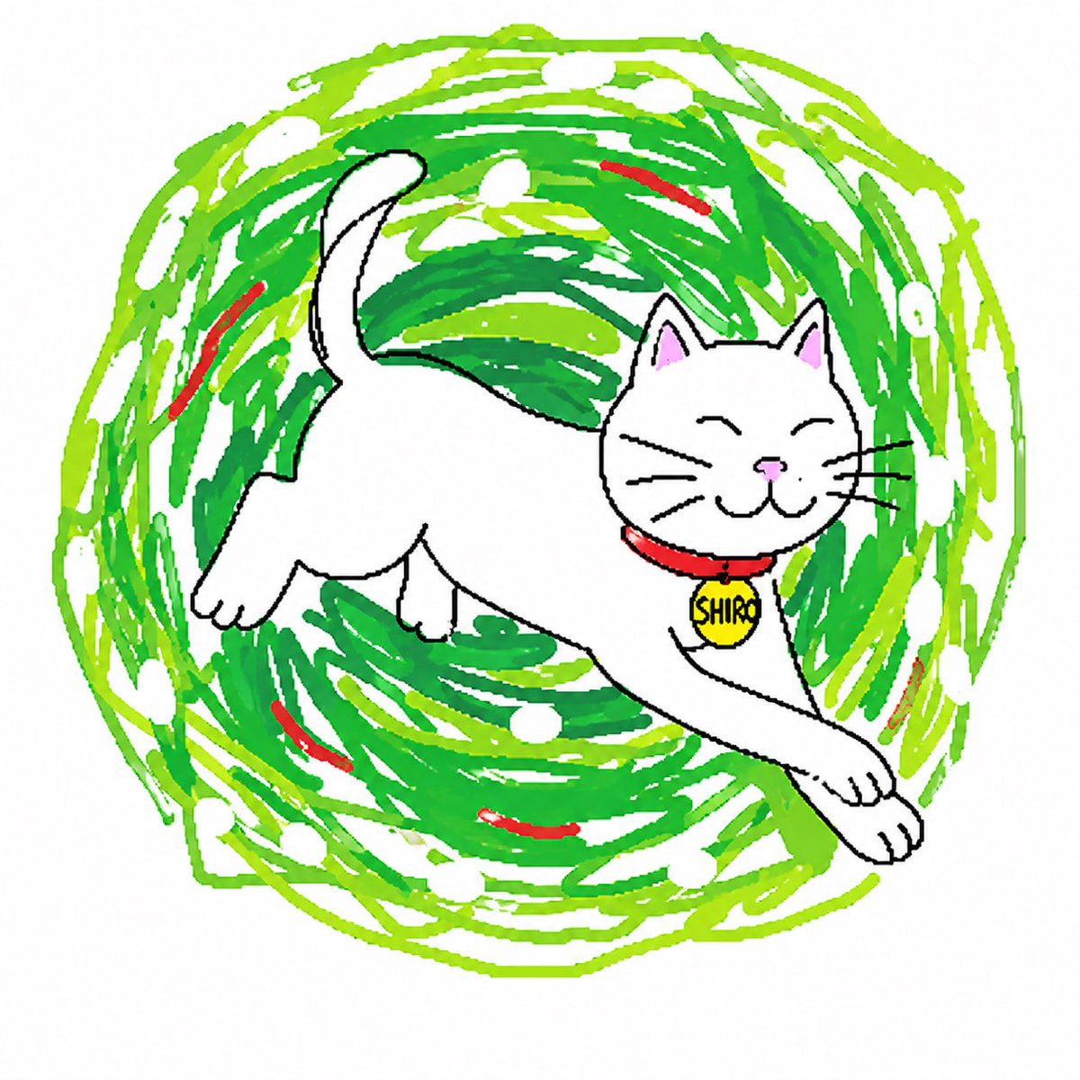 Clumsy Scribble Cat Doodle preview image