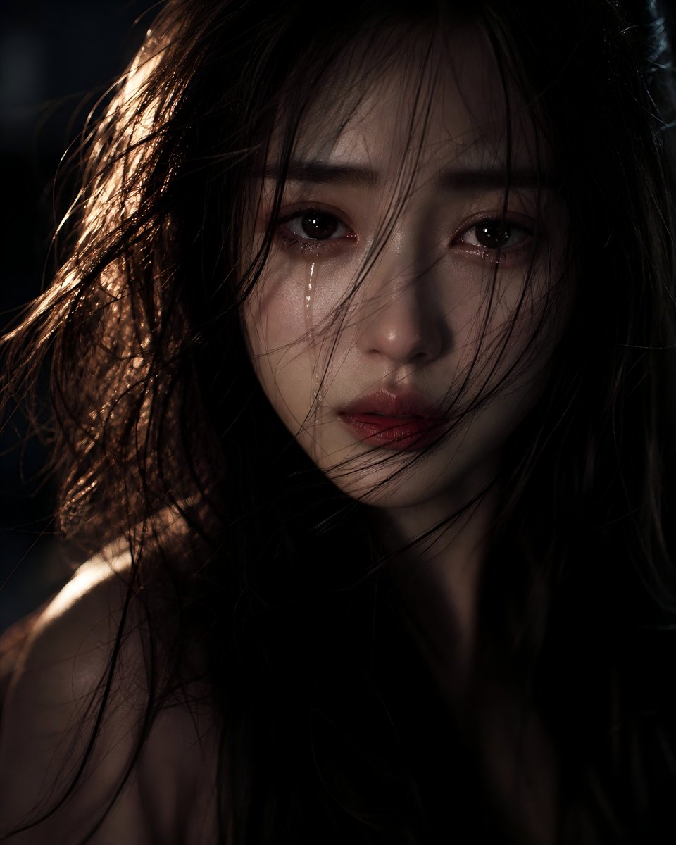Sorrowful Night Cinematic Portrait preview image