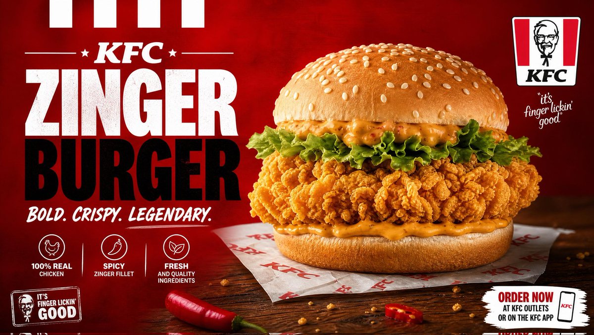 Cinematic Crispy Burger Food Photography preview image