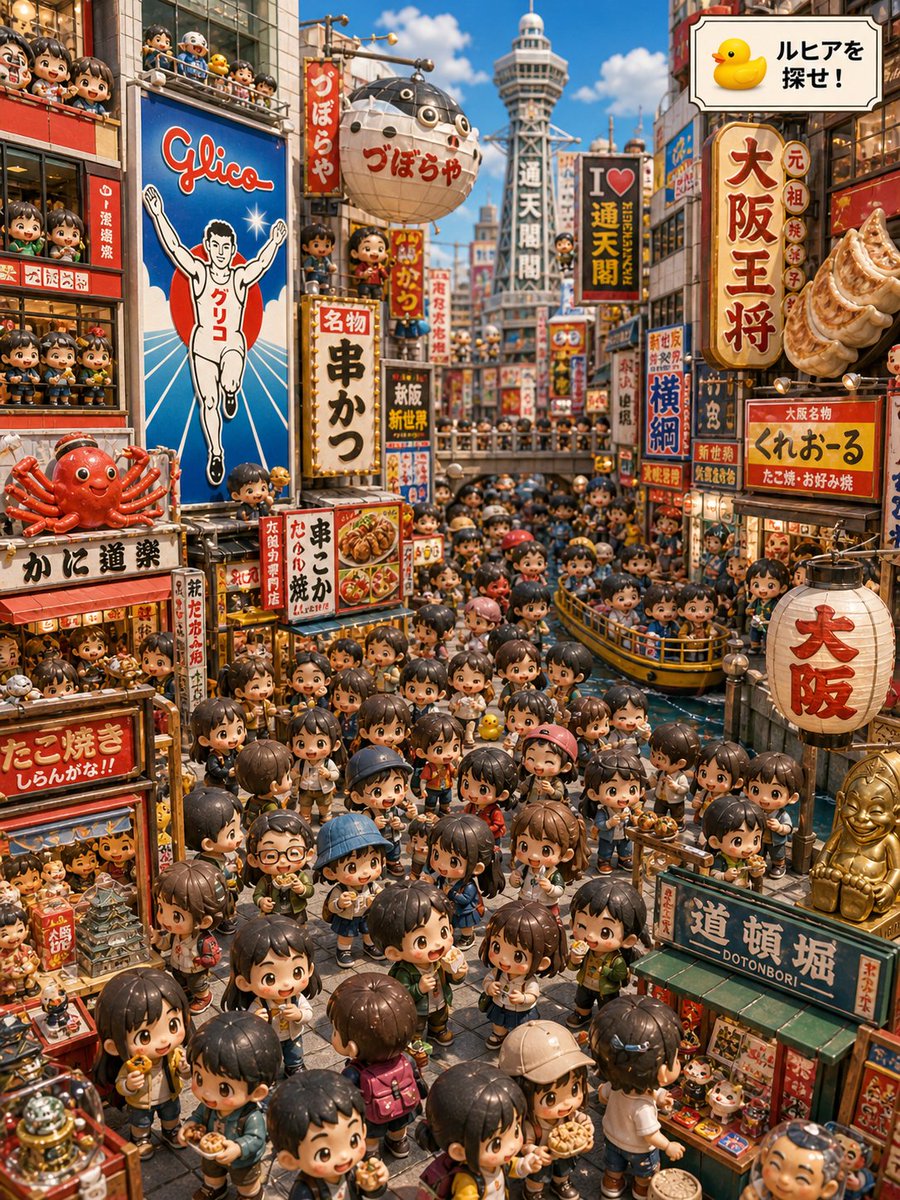 Osaka Chibi Find-the-Duck Diorama preview image