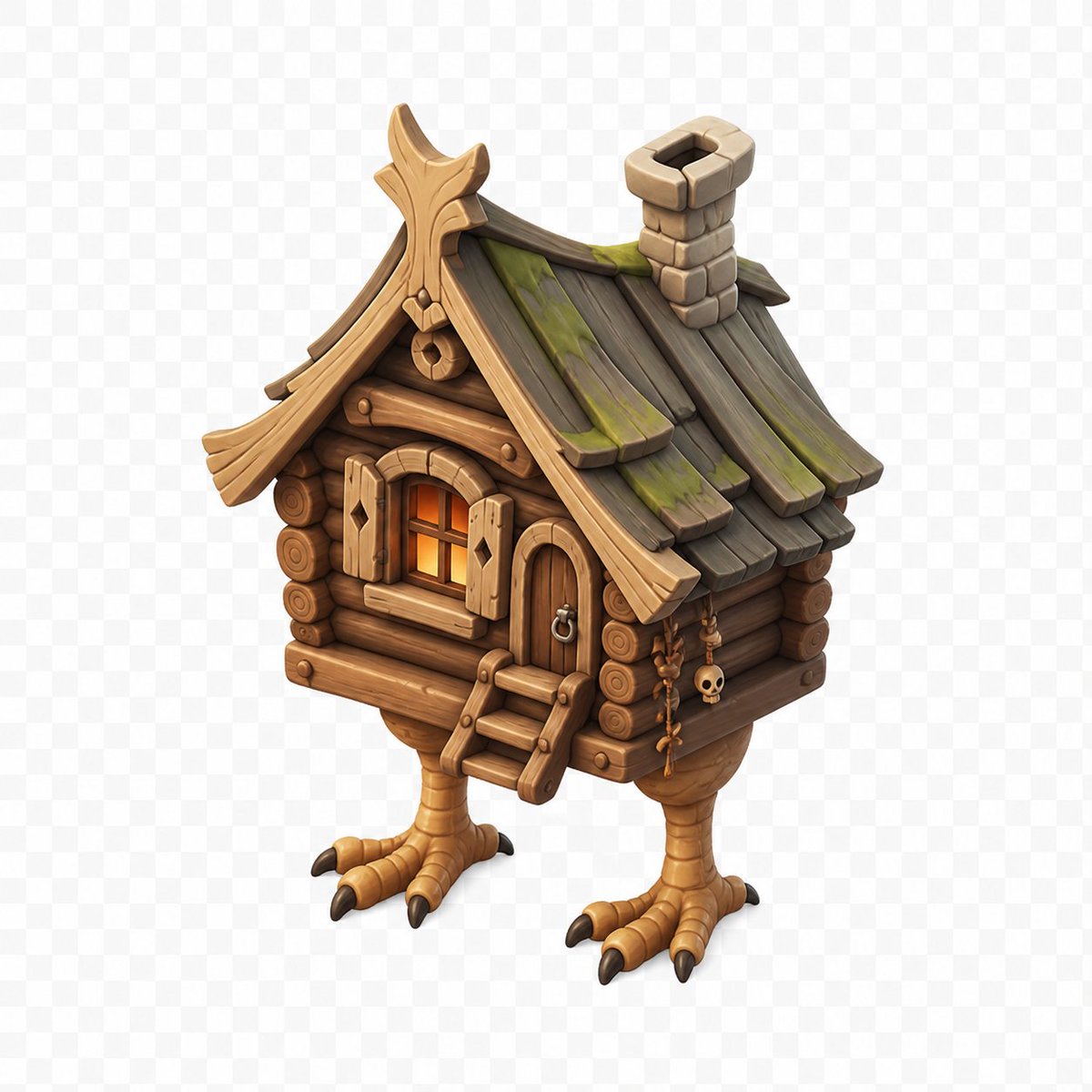 Stylized Baba Yaga Hut preview image