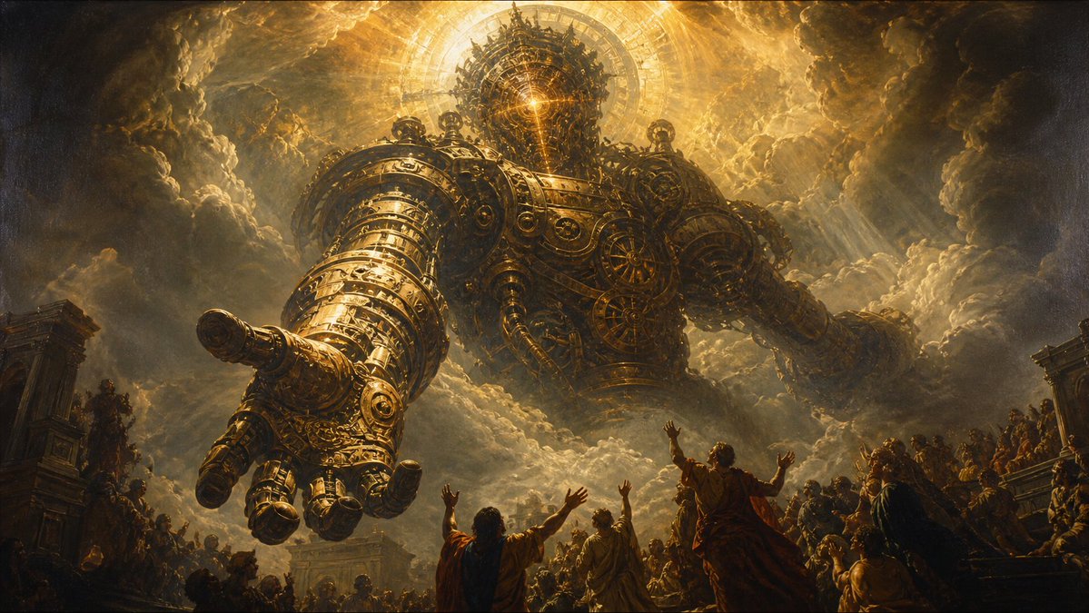Clockwork Titan Baroque Painting preview image