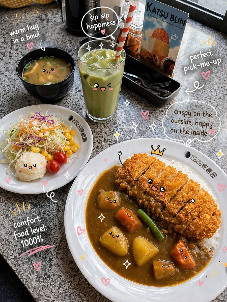 Kawaii Katsu Curry Food Photography preview image