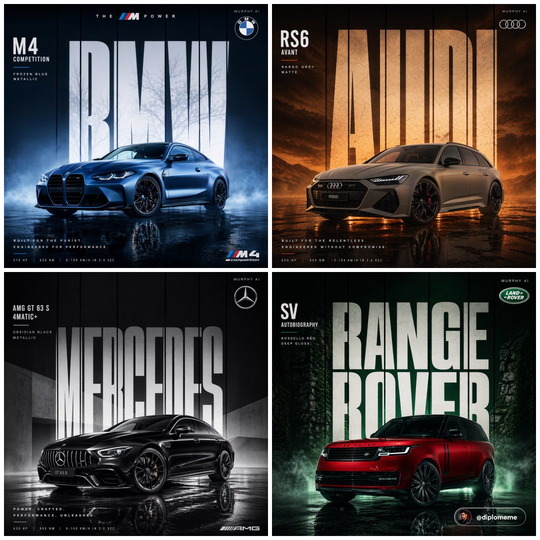 Cinematic Automotive Billboard Template preview image