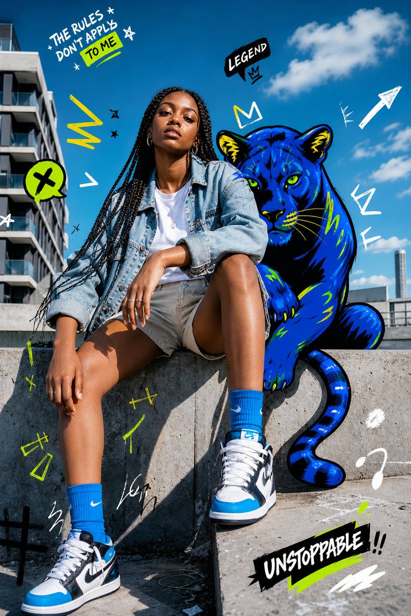Street Fashion Panther Graffiti preview image