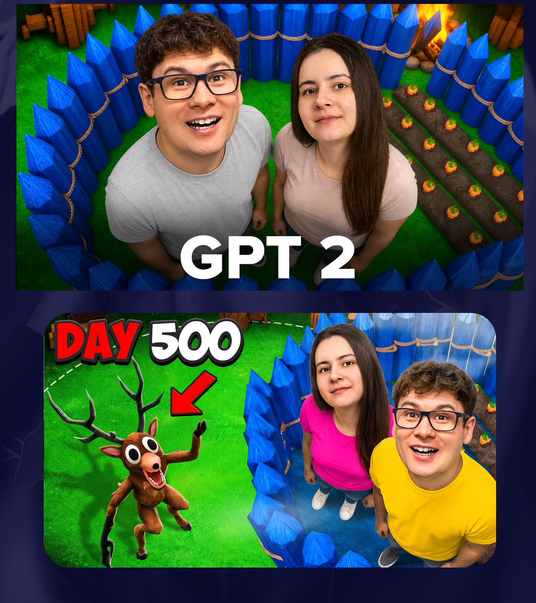 GPT 2 Day 500 Gaming Thumbnail preview image