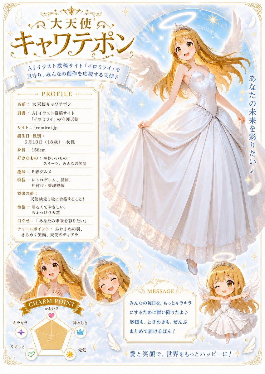 Celestial Angel Character Profile Poster preview image