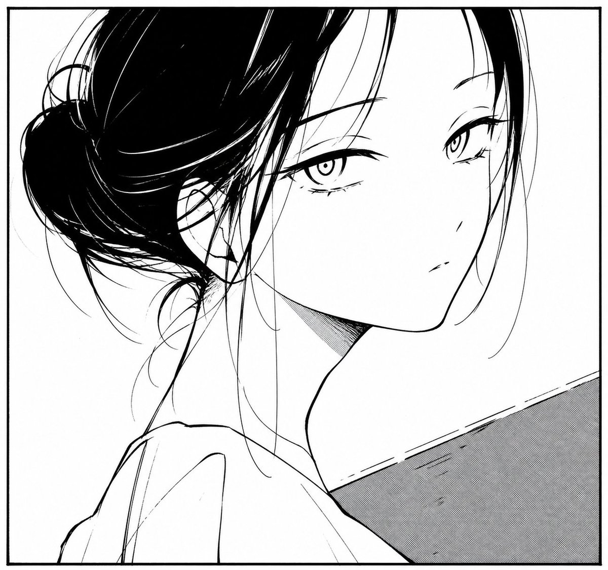 Monochrome Manga Woman Portrait preview image