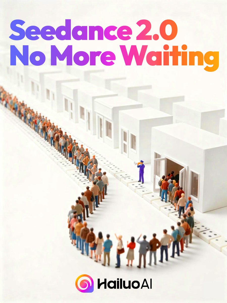 Seedance 2.0 Waiting Line Poster preview image