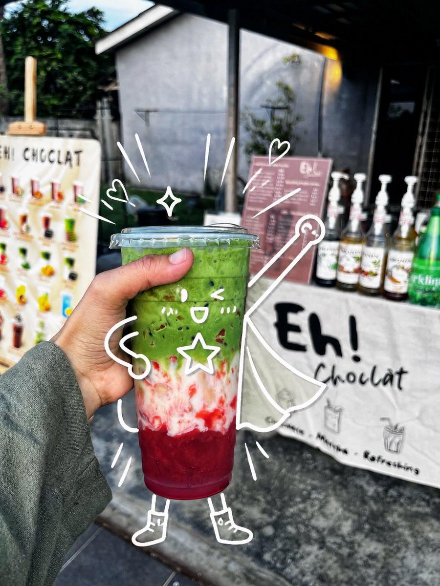 Cute Superhero Drink Doodle Photo preview image