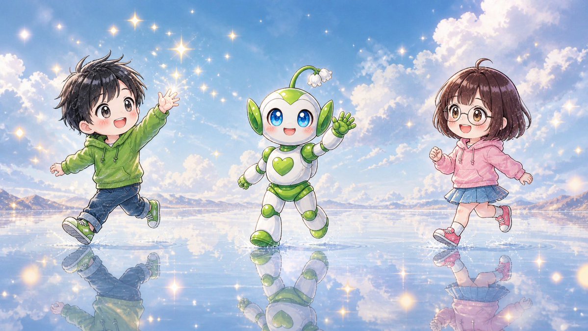 Chibi Friends on Sparkling Water preview image