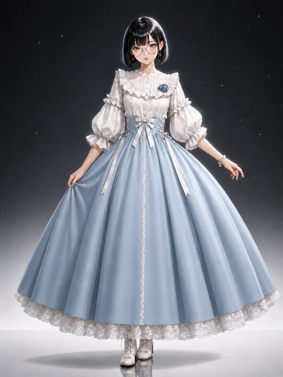 Powder Blue Lolita Dress Portrait preview image