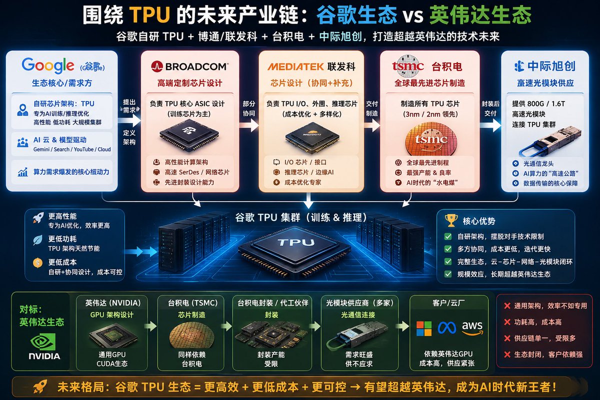 Google TPU vs Nvidia Ecosystem Infographic preview image
