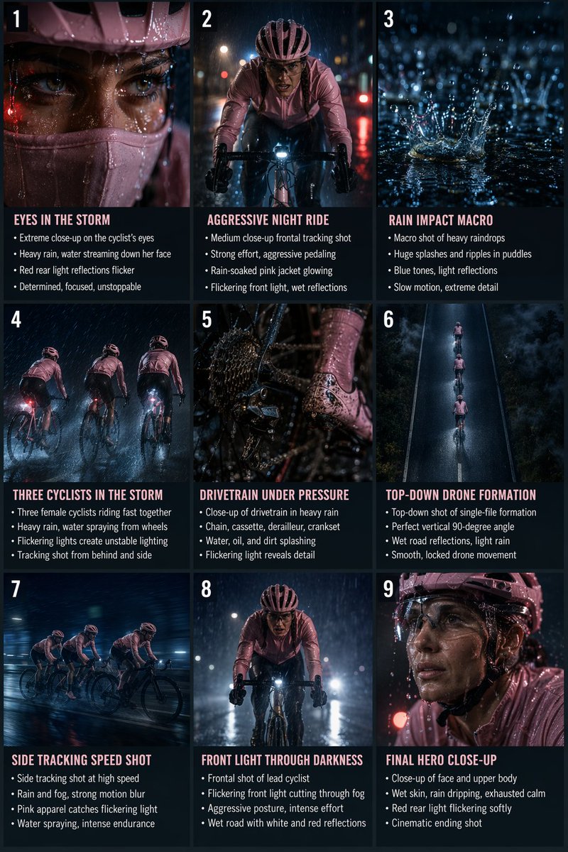 Night Rain Storyboard Infographic preview image