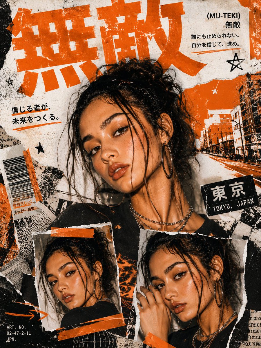 Y2K Japanese Street Editorial Poster preview image