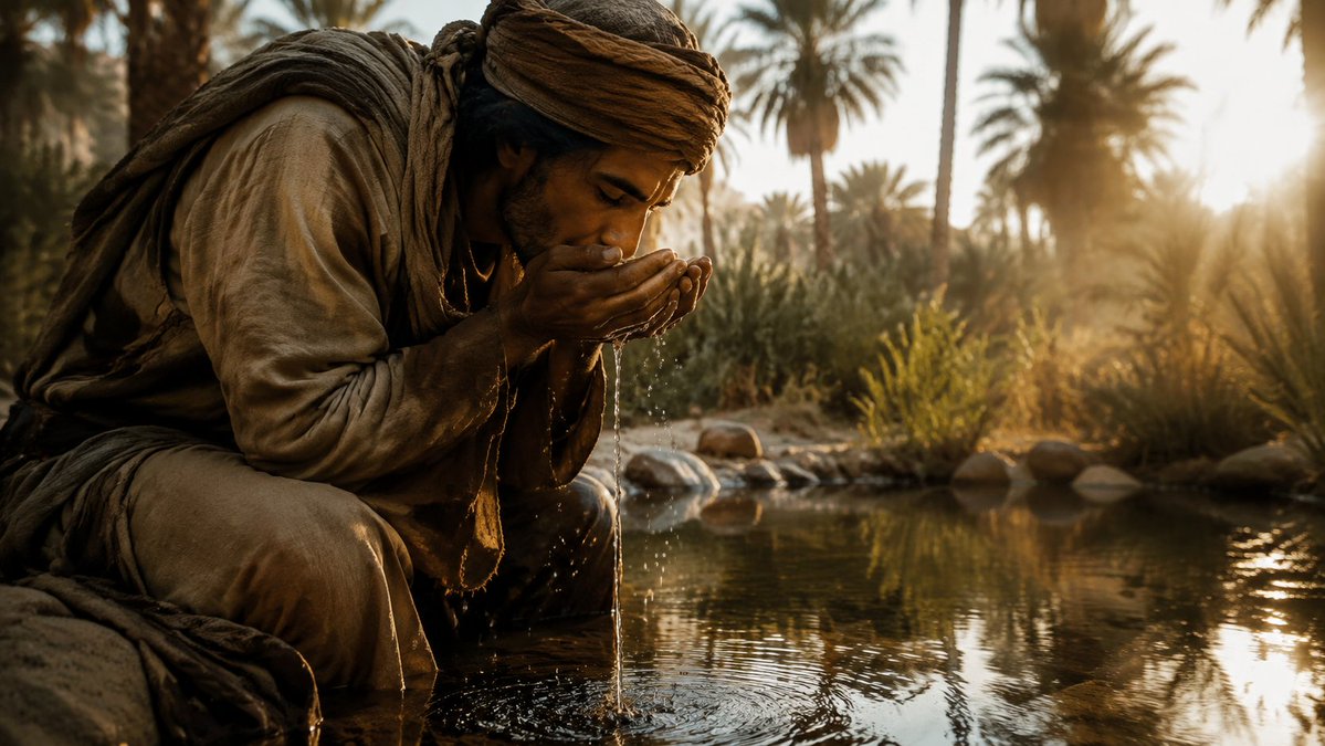 Cinematic Desert Oasis Traveler preview image