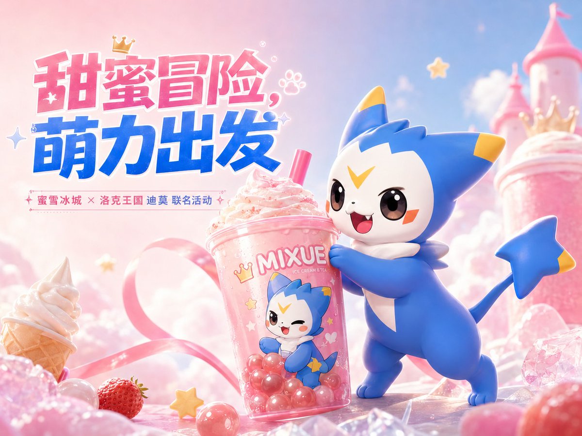 MIXUE Dimo Candy Kingdom Poster preview image