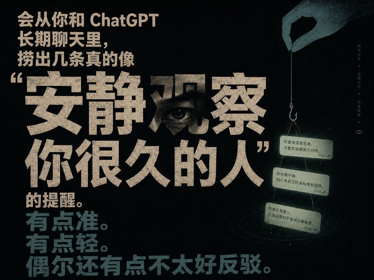 Quiet Observation ChatGPT Memory Poster preview image