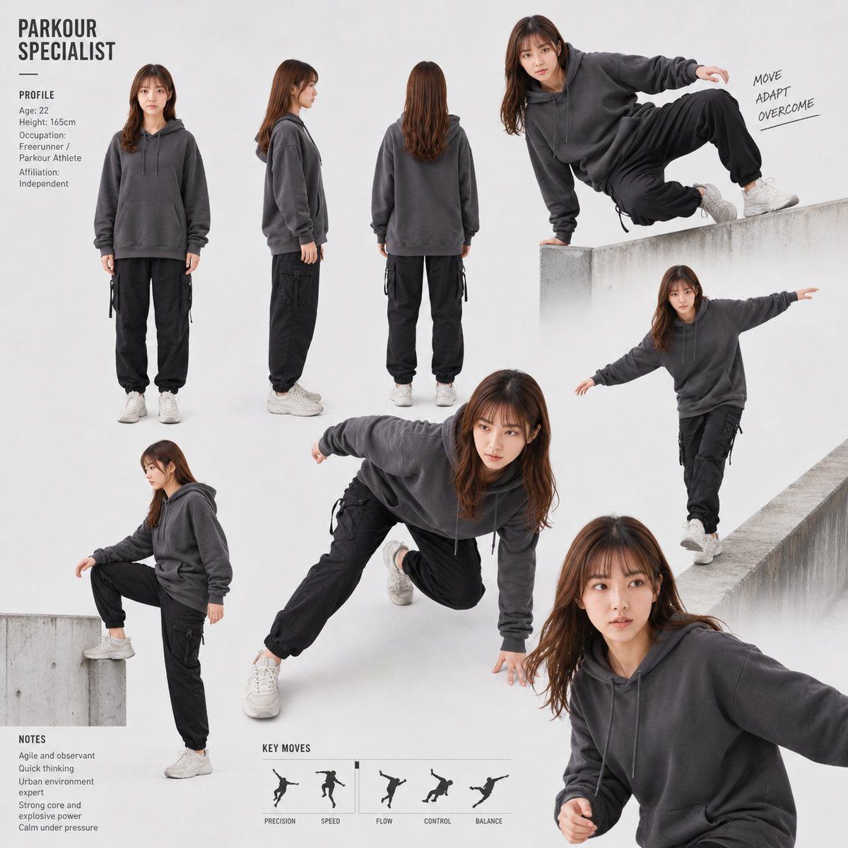 Parkour Specialist Montage Sheet preview image