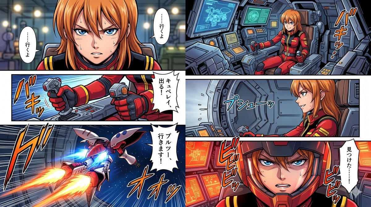 Six-Panel Mecha Pilot Manga preview image