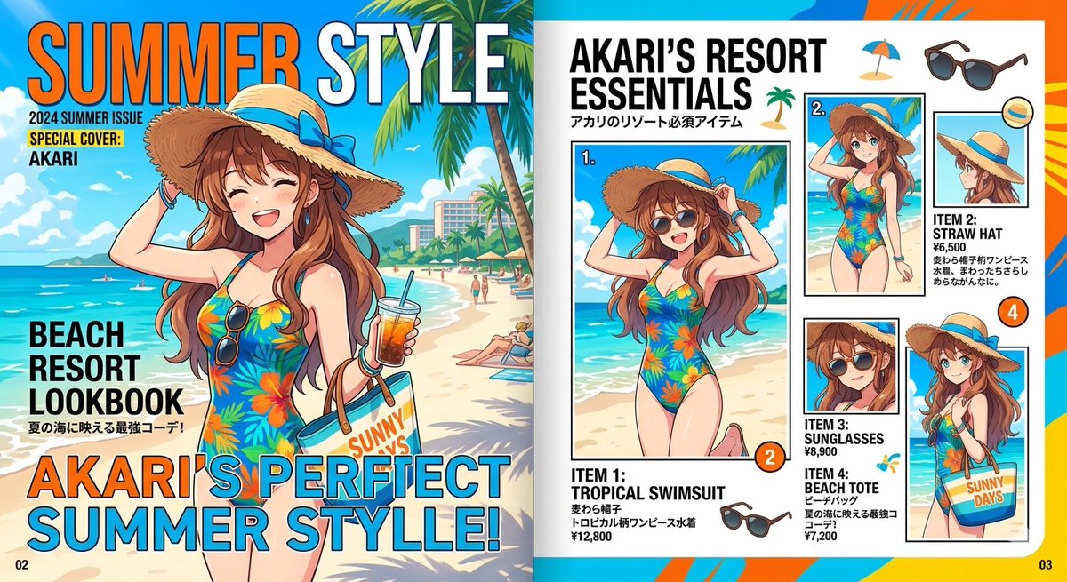 Akari Summer Resort Magazine Spread preview image