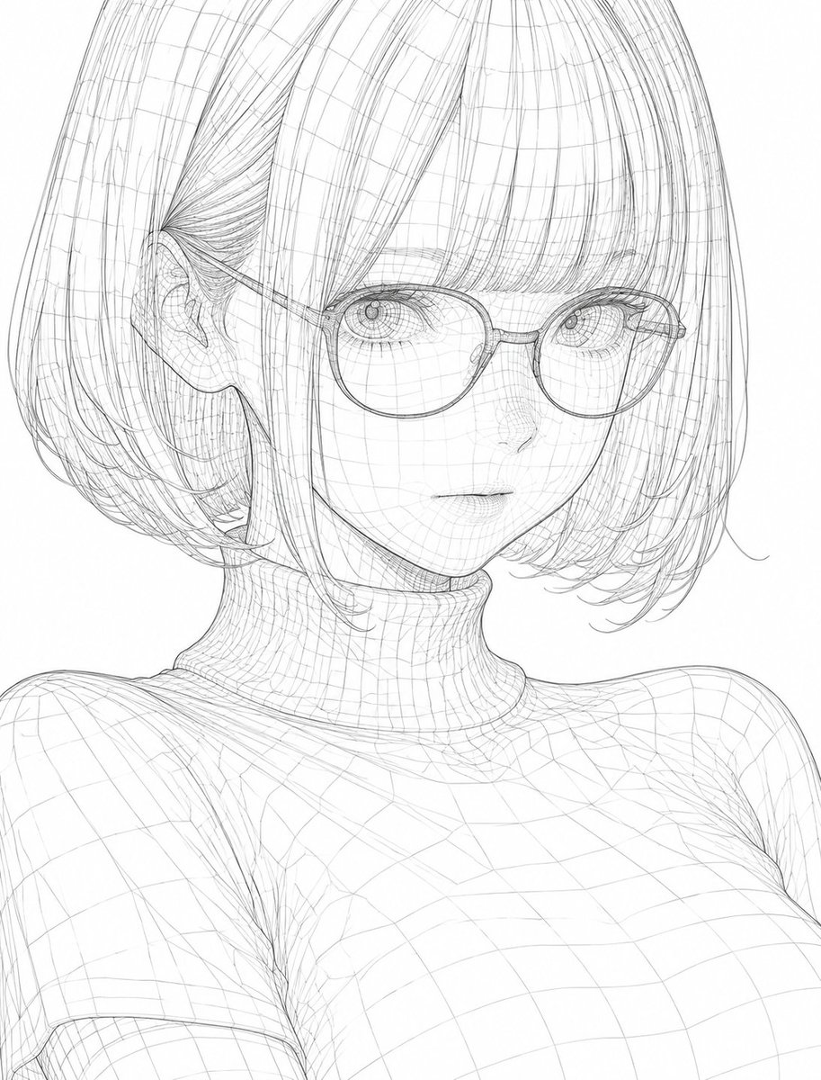 3D Wireframe Illustration Transformation preview image