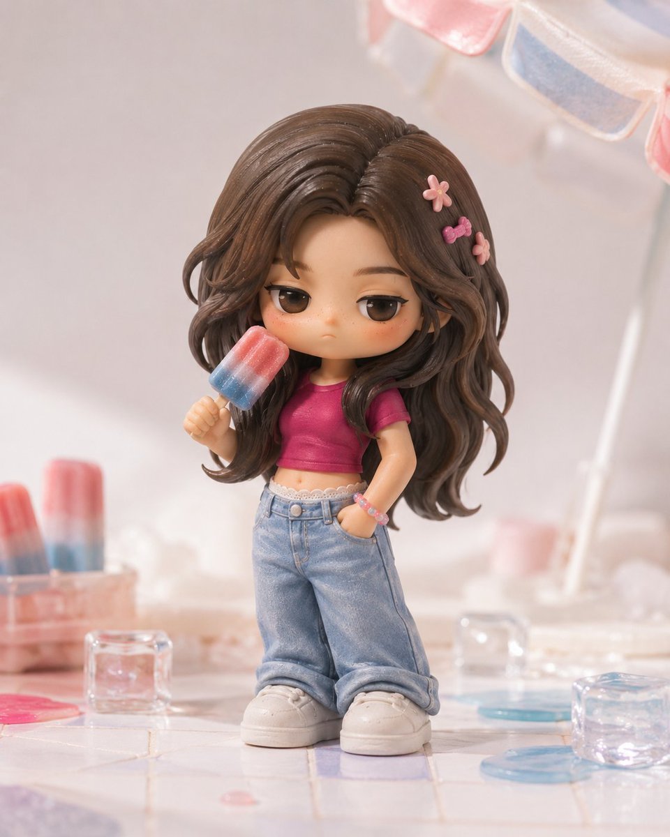Pop Mart Hirono Style Custom Figure Prompt preview image