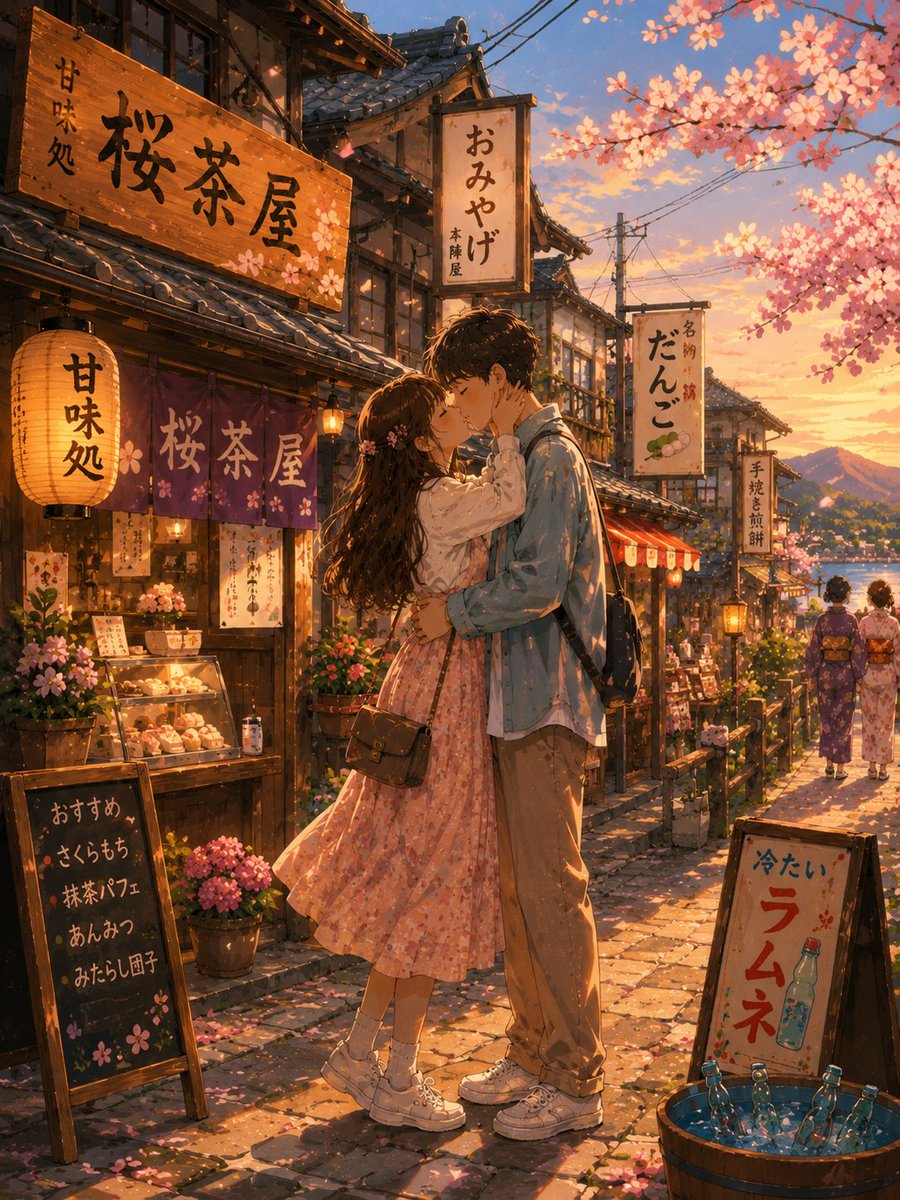 Romantic Kyoto Anime Scene preview image