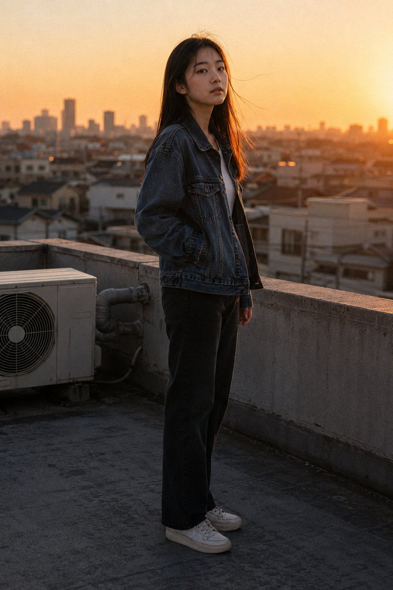 Golden Hour Rooftop Portrait preview image